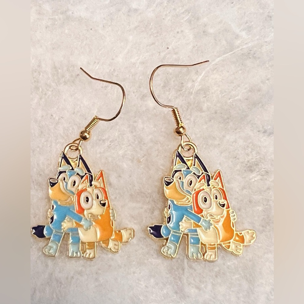 Bluey and Bingo earrings new!